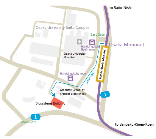 Osaka univ map